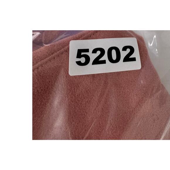 H&M Divided Size 12 Ruffle Hem Short Skirt Salmon Pink soft Suede Feel - Picture 8 of 8